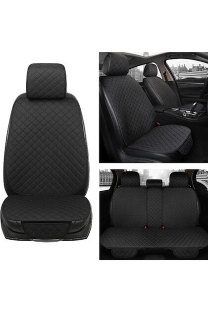 Set 5 huse universale pentru scaune auto Elindor®, piele, material respirabil