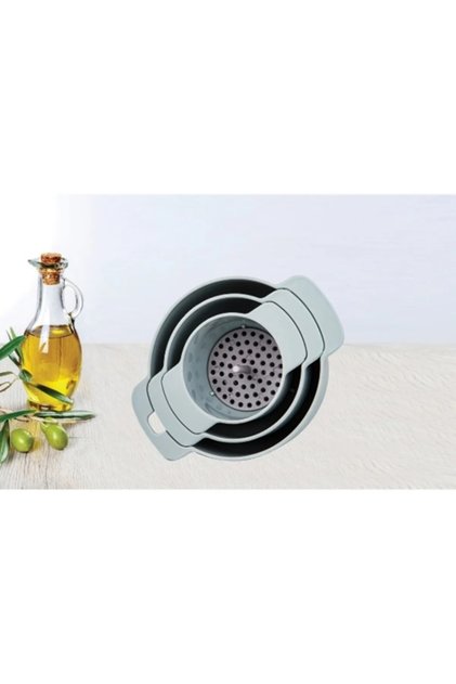 Multi Functional Strainer Funnel Set 3 Pieces
