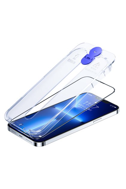 Sticlă securizată pentru iPhone 14 Plus cu kit de montare, transparentă Knight