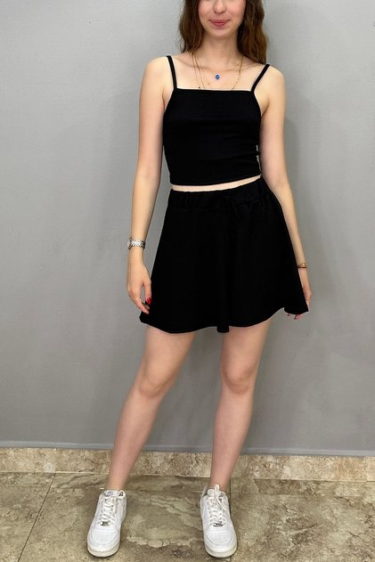 Women's Backless Blouse-Shorts Set
