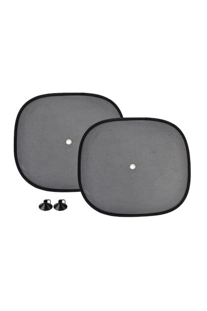 Set 2 bucati parasolare laterale cu ventuze, negru
