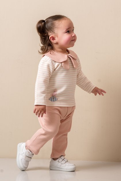 Baby Girl Bebe Collar Double Comfortable Set