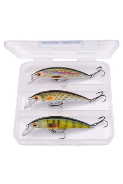 Set 3 Voblere FISHINGBOX FACE PESCUITUL MAI BUN, Momeli artificiale pentru pescuit