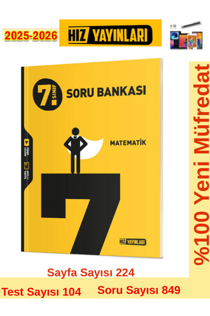 Hız Yayınları 2025-2026 Müfredat 7.Sınıf Matematik Akıllı Tahta