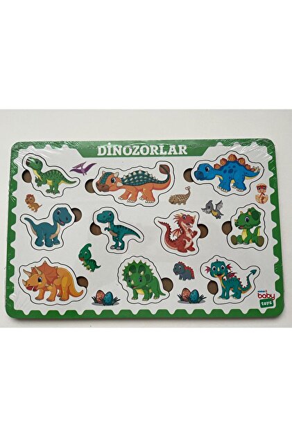ebebek Hello Baby Sevimli Dinozorlar Ahşap Puzzle Oyunu - Fiyatı