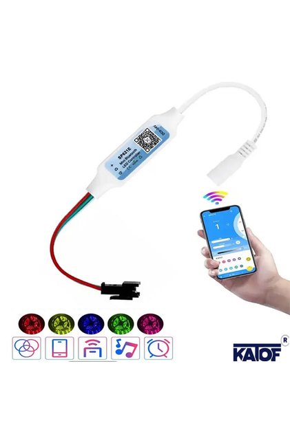 Karaköy Led Shop - SP621E RGB Pixel Led Bluetoothlu Mini Kontrol Modülü