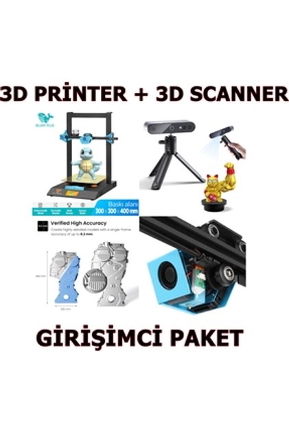 REVOPOİNT 3D TARAYICI + TWO TRESS 3D PRİNTER GİRİŞİM PAKET HLS NC