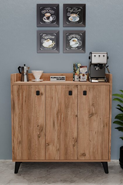 FurnatureDesign Milan Kahve Köşesi Mutfak Dolabı Çok Amaçlı Kiler