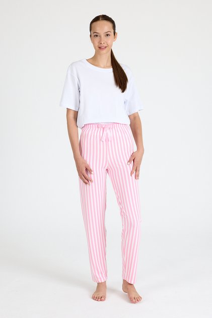 Pink Striped Pajama Bottoms 4523
