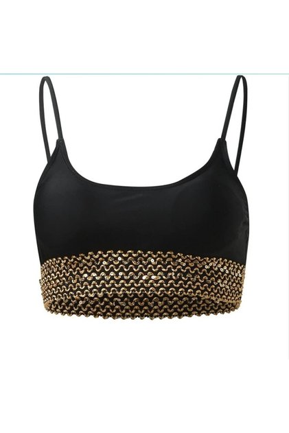 Kadın İnce Askılı Bikini Crop Spor Üst