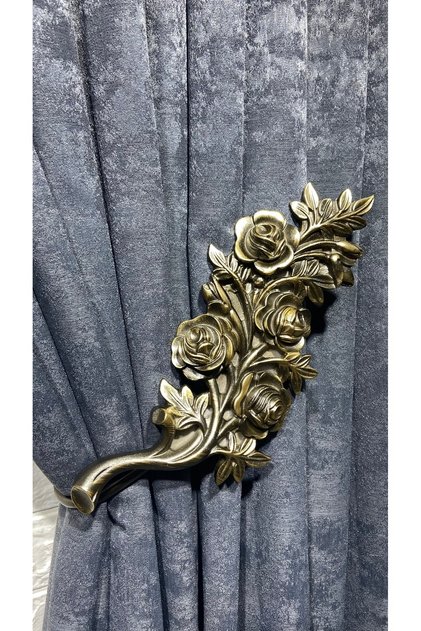 Curtain Rail Curtain Accessory Polyester Casting Premium Lever Curtain Holder 1Pcs