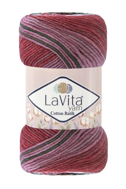 Cotton Batik El Örgü Ipi %60 Pamuk %40 Akrilik 100gr (CB08 PETUNYA)