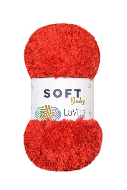 Soft Hand Knitting Yarn 100% Soft Polyester 100Gr (2313 Pomegranate Flower)
