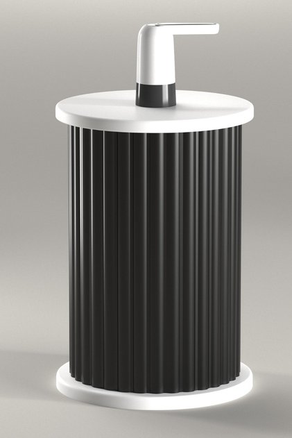 Modena Bottle Cover Matte Black White - Decorative Luxury Bottle Cover Storage Case