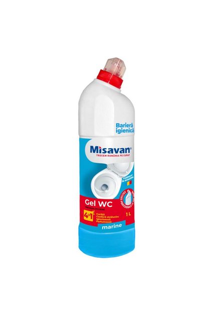 Solutie curatare toaleta Misavan Gel Wc Clor 4in1 ,1l