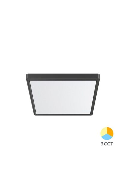 Plafoniera LED 20W 3IN1 IP40 Negru Jade SQR SLR