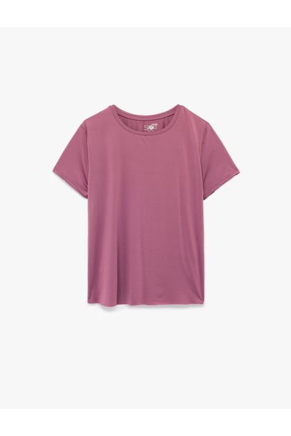 Short Sleeve Crew Neck Oversize Sports T-Shirt
