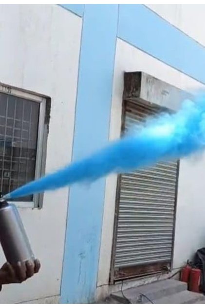 Royal View Gender Reveal Color Blaster | Blue Powder with shimmer blaster (1.8kg) | Outer body Golde