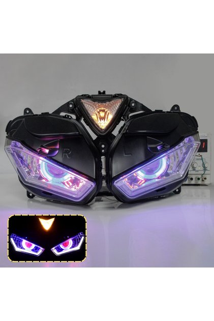 Yamaha R3 R25 Ön Far 2015 2018 Model Özel Tasarım Mercekli LED Angel Gözlü Far Premium Kalite