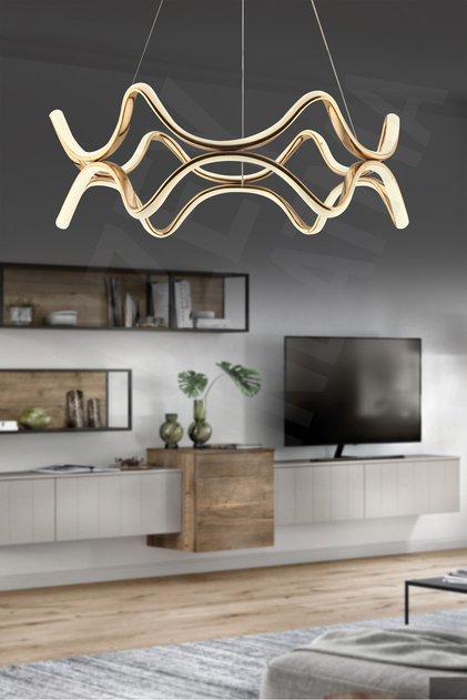 YAĞMUR LEDLİ SADE 3 lü RENK LEDLİ KUMANDALI AVİZE