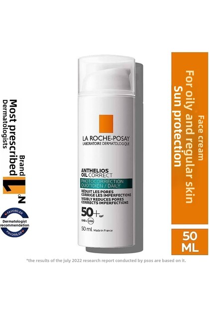 Anthelios Oil - Correct Face Sun Cream 50 ml, for Oily and Uneven Skin