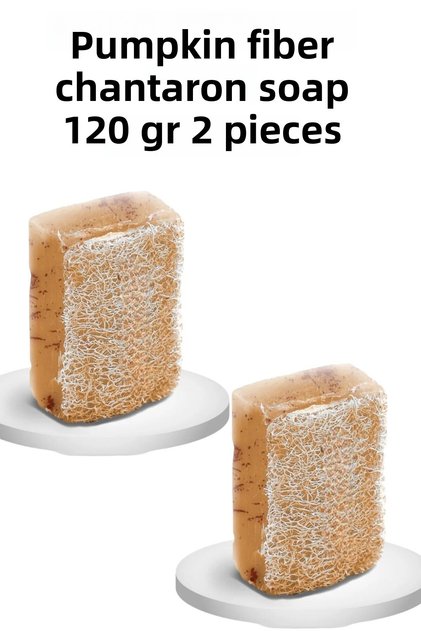 Pumpkin Fiber St. John's Wort Soap (Wound, Blemish) 110 Gr 2 Pieces