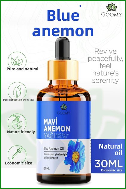 Blue Anemone Oil Distillation 100% Natural Herbal Essential Oil Blue Anemone Oil 30ml