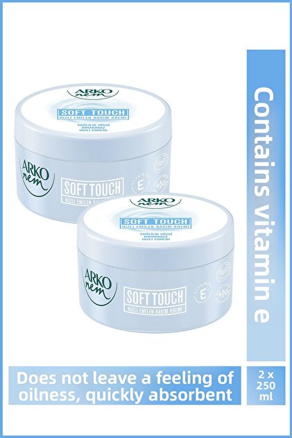 Nem Soft Touch Moisturizing Hand, Face and Body Cream 250 ml 2 Pieces