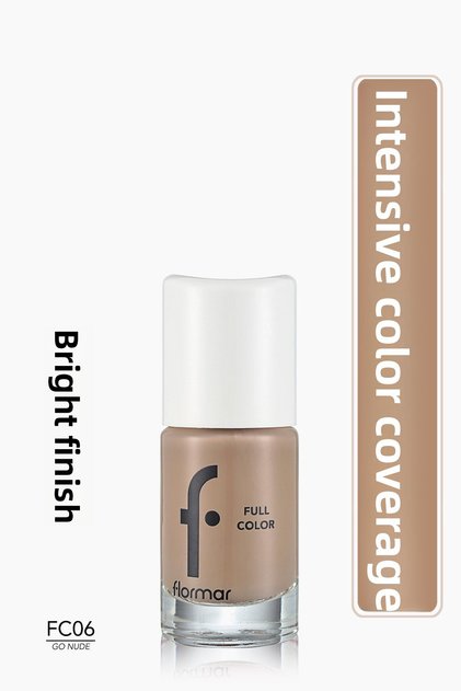 Shiny Intense Pigmented Nail Polish - Full Color Nail Enamel - Fc06 Go Nude - 8690604310425