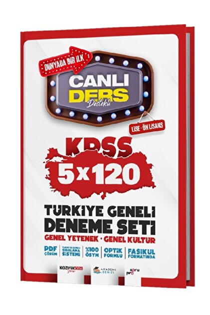 akademi denizi Kpss Canlı Ders Türkiye Geneli Deneme Seti ( Lise