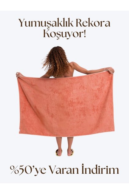 Coresoftair 100% Cotton, Extra Soft, 2 XL Bath Towel Set (2 pcs - 90x150 cm)