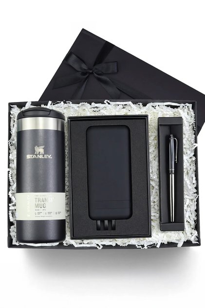 Termos & Wireless Powerbank & Kalem Premium Hediye Seti
