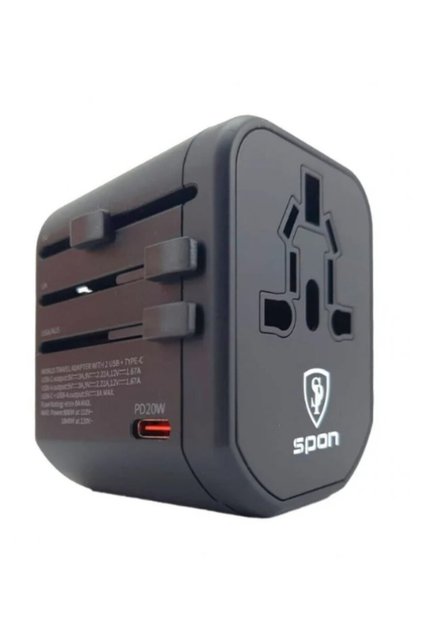 فيش شاحن عالمي للسفر سبون 20w
