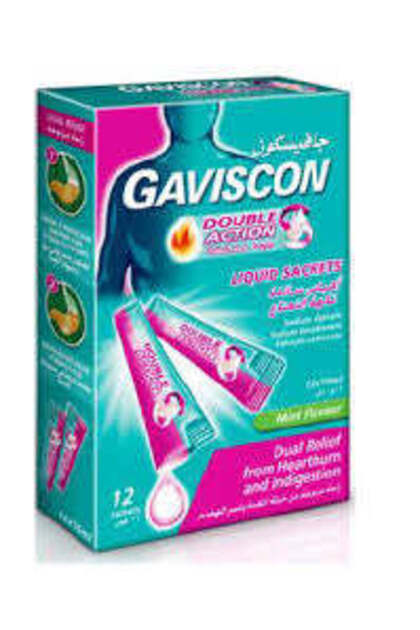 Gaviscon double action mint sachet