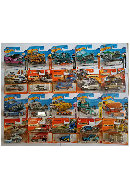 HOT WHEELS Matchbox Yirmili Araba Seti 20 Adet ( ARABALAR STOKLARA