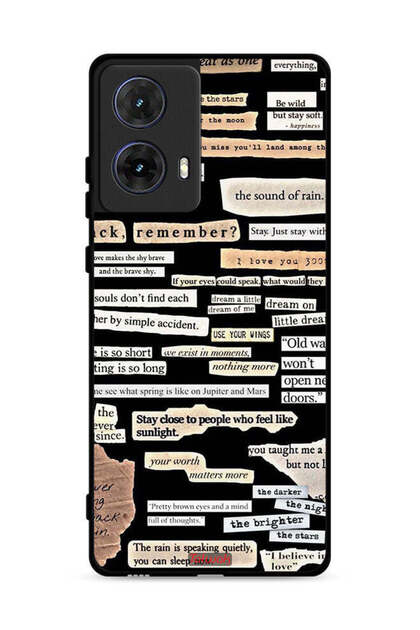 Motorola Moto G85 5G Protective Case Cover Quotes Stickers