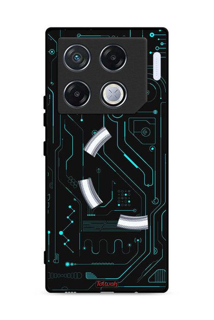 غطاء حماية لهاتف Infinix GT 20 Pro 5G، دوائر فنية رقمية، بساطة، شاشات متعددة