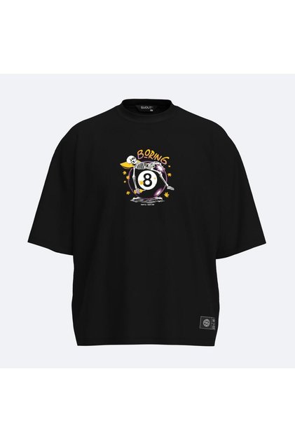 Oversize Boxy Fit Boring 8 Ball Unisex T-Shirt