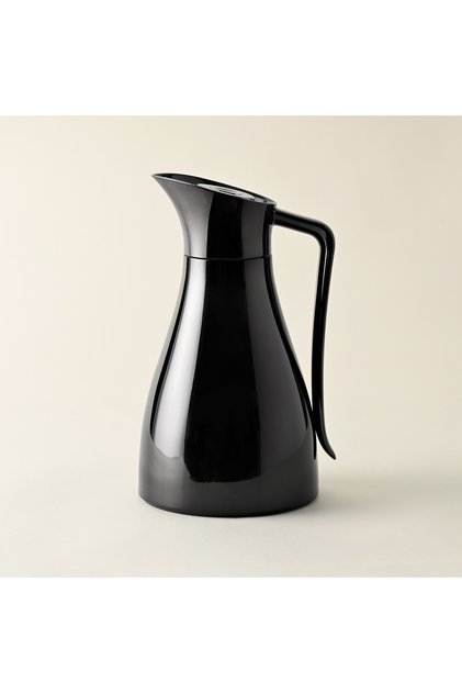 plastic pearl black vacuum flask 1L