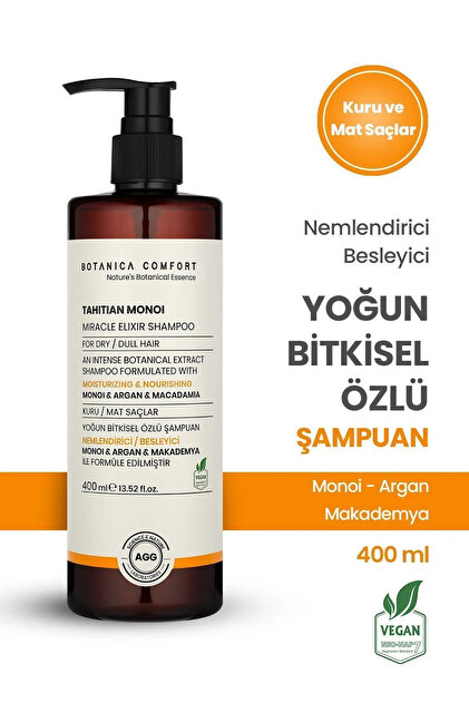 BOTANICA COMFORT Kuru Ve Yıpranmış Saçlar Için Monoi Argan Ve