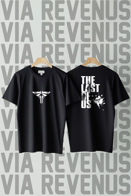 The Last of Us Front and Back Printed Crew Neck Wide Fit Unisex 100% Cotton Tshirt