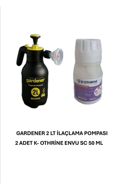 2 Adet Envu Bayer Kene Kokarca Böceği İlacı 50ml 2 LT gardener Pompa