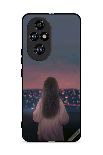غطاء حماية لهاتف Honor 200 Pro 5G بنقشة فتاة واقفة