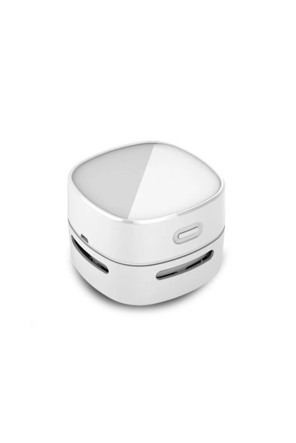 Mini aspirator portabil pe baterii, pentru birou și suprafețe mici, Alb