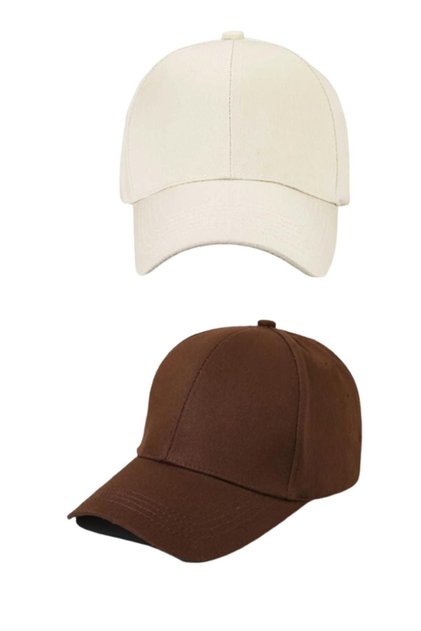 Unisex Adjustable Cotton Hat Set of 2