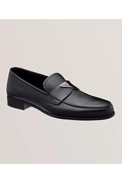 supremespyder手fti punkandyo Prada Saffıano Siyah Deri Erkek Ayakkabı 20110454075 - Fiyatı