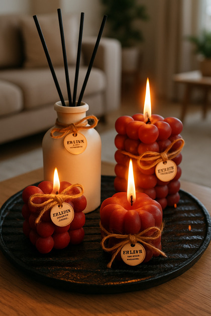 Handmade Bellevie candles dekoratif mum seti - Fiyatı, Yorumları