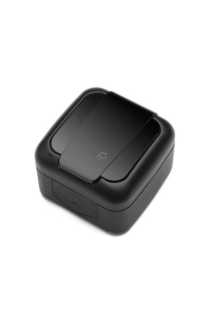 Priză Schuko IP54 Negru Palmiye Viko