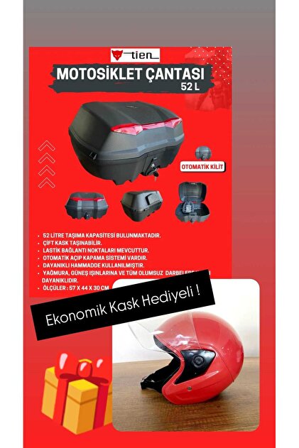 Butik TİEN 52 SC MOTOSİKLET ÇANTA + KASK HEDİYELİ !!! - Fiyatı