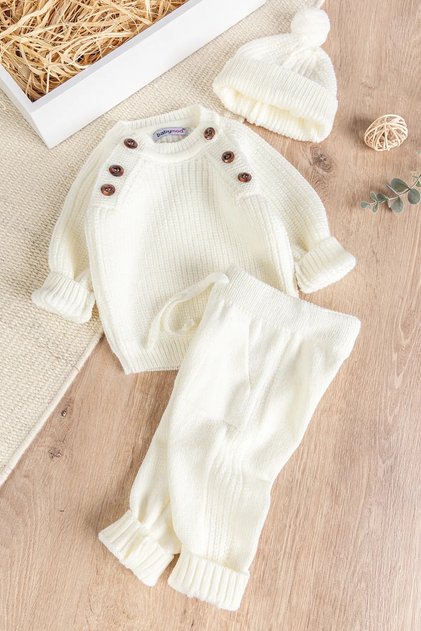Beret Knitwear Winter Baby Boy Set